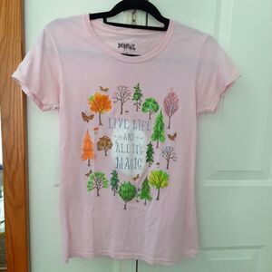 Graphic Tee Pink 100% cotton Small